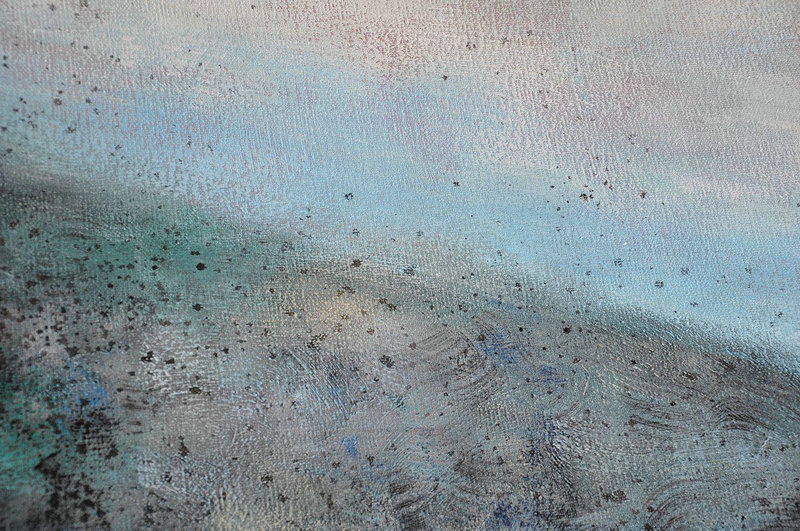 Original Abstract Painting Extra Large Canvas Art,Oversized Abstract Landscape Painting,Canvas Paintings For Sale,Gray,Blue,Black.etc